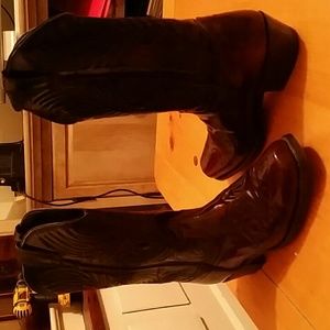 LAREDO VAMP & FOXING MANMADE COWBOY BOOTS